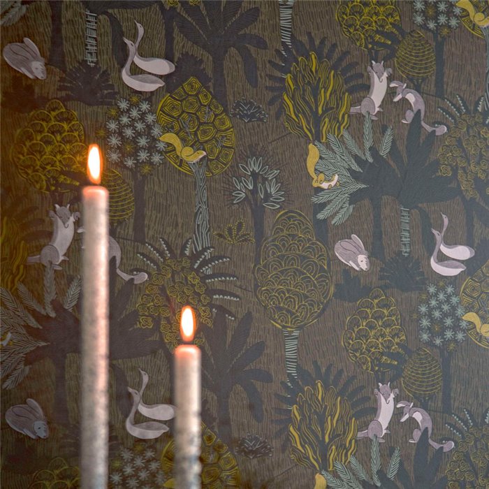 Elitis|Papel pintado bosque encantado con animales|Papel Pintado