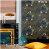 Elitis|Tapete mit Illustration eines fantastischen Waldes und Fauna|Tapeten