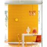 Elitis|Papier peint vinyle en soie naturelle jaune moutarde|Papier Peint