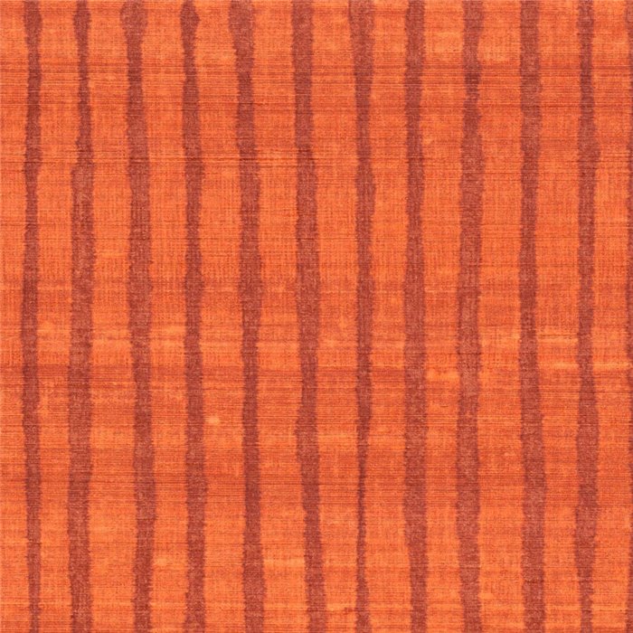 Elitis|Papel pintado alta gama rayas naranja efecto textil|Papel Pintado