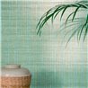 Elitis|Wallpaper with irregular green stripes, high-quality textile effect|Wallpaper
