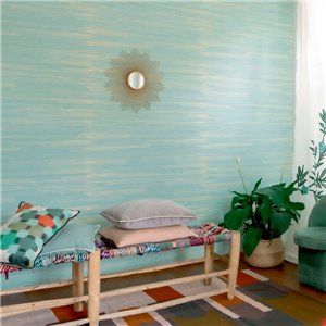 Elitis|Papel pintado efecto textil, seda oriental verde|Papel Pintado 2