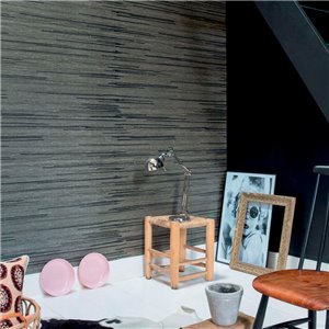Casamance|Naturfaser Tapete gestreift braun|Hochwertige 2