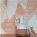 Elitis|Orientalische Seidentapete in Beige und Rosé|Tapeten