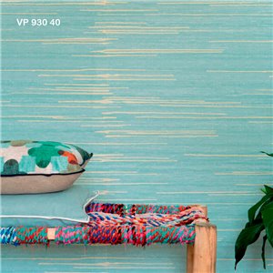 Elitis|Papier peint japonais effet soie orientale vert menthe|Papier Peint 2
