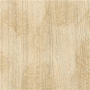 Elitis|Papier peint anneaux sculptés marron doré, effet bois|Papier Peint