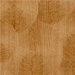 Elitis|Beige wood-effect wallpaper with tree trunk rings|Wallpaper