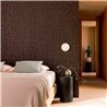 Elitis|Dark brown concentric ring wood wallpaper|Wallpaper