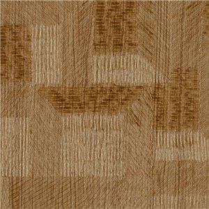 Casamance|Papel pintado lino marrón y rojo con hojas bordadas|Papel Pintado