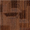 Elitis|Vinyl wallpaper with carved wood effect in brown tones|Wallpaper