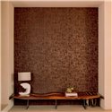 Elitis|Papier peint vinyle effet bois sculpté tons marron|Papier Peint
