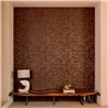 Elitis|Papier peint vinyle effet bois sculpté tons marron|Papier Peint