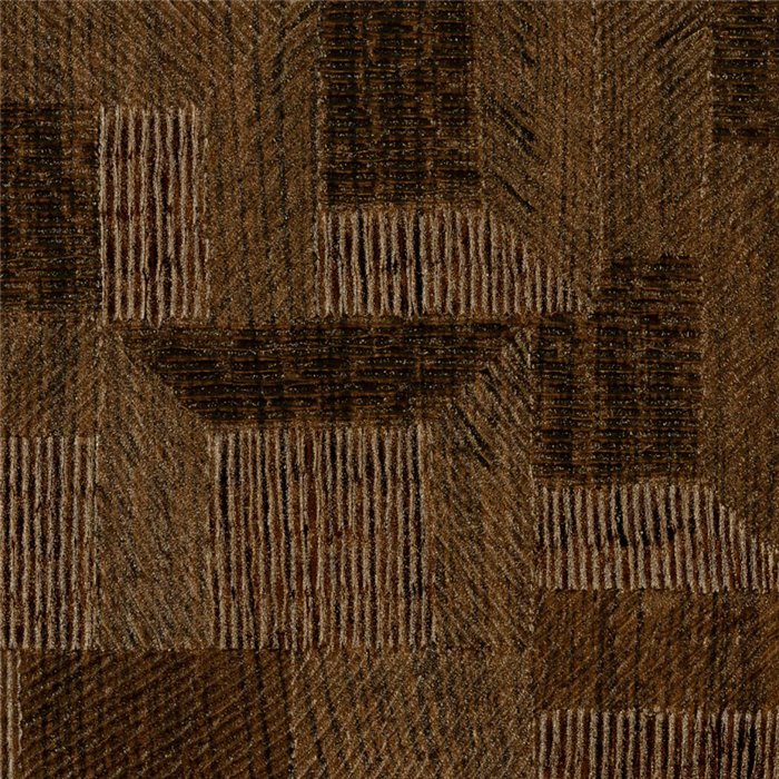 Elitis|Papel pintado vinílico imitación madera marrón esculpida|Papel Pintado