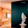 Elitis|Vinyl-Tapete in Holzoptik mit hellbeiger Strukturprägung|Tapeten