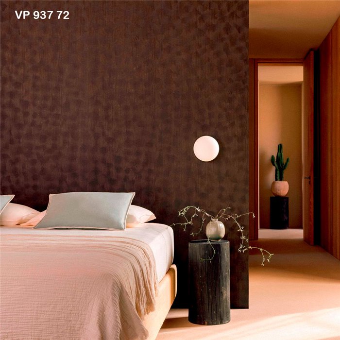 Elitis|Greenish-grey ringed wood-effect wallpaper|Wallpaper