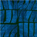 Elitis|Papier peint collage moderne style mosaïque de vagues bleu|Papier Peint