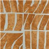 Elitis|Papier peint vinyle forme vagues marron terre cuite style mosaïque|Papier Peint