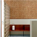Elitis|Papier peint vinyle forme vagues marron terre cuite style mosaïque|Papier Peint