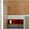 Elitis|Papier peint vinyle forme vagues marron terre cuite style mosaïque|Papier Peint