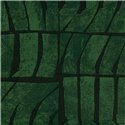 Elitis|Modern composition wallpaper with emerald green wave pattern|Wallpaper