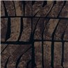 Elitis|Papier peint moderne forme de vagues marron|Papier Peint