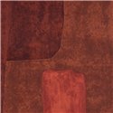 Elitis|Modern collage wallpaper in brown and red tones|Wallpaper