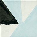 Elitis|Papier peint composition moderne art abstrait blanc, bleu clair et noir|Papier Peint
