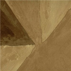 Elitis|Geometric wallpaper with abstract art composition in beige and grey|Wallpaper