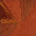 Elitis|Papier peint art moderne avec formes abstraites marron et terre cuite|Papier Peint