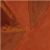 Elitis|Papier peint art moderne avec formes abstraites marron et terre cuite|Papier Peint