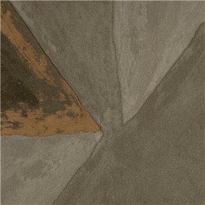 Elitis|Geometric wallpaper with abstract art composition in beige and grey|Wallpaper