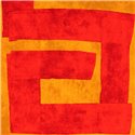 Elitis|Papier peint style oriental avec caractères chinois rouge et ocre|Papier Peint