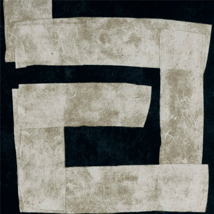 Elitis|Papel pintado japonés, alfabeto kanji blanco y negro|Papel Pintado