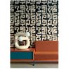 Elitis|Japanese wallpaper with black and white kanji alphabet|Wallpaper