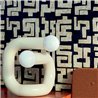 Elitis|Japanese wallpaper with black and white kanji alphabet|Wallpaper