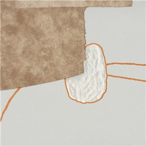 Elitis|Papier peint moderne haut de gamme vert olive et moutarde|Papier Peint