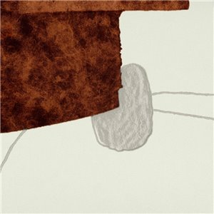 Papeldecor|Papier peint effet carrelage avec des patchs de plâtre blanc|Papier Peint