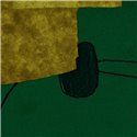 Elitis|Papier peint moderne haut de gamme vert olive et moutarde|Papier Peint