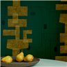 Elitis|High-end modern wallpaper in olive green and mustard|Wallpaper