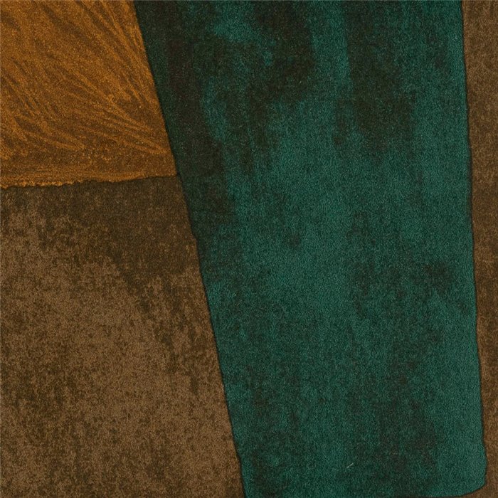 Elitis|Papel pintado arte contemporáneo formas abstractas verdes y marrón|Papel Pintado