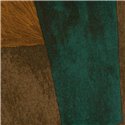 Elitis|Papier peint art contemporain formes abstraites vertes et marron|Papier Peint