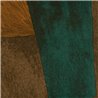 Elitis|Contemporary art wallpaper with abstract green and brown shapes|Wallpaper