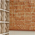 Elitis|Papier peint moderne forme de vagues marron|Papier Peint