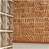 Elitis|Moderne Tapete in brauner Wellenform|Tapeten