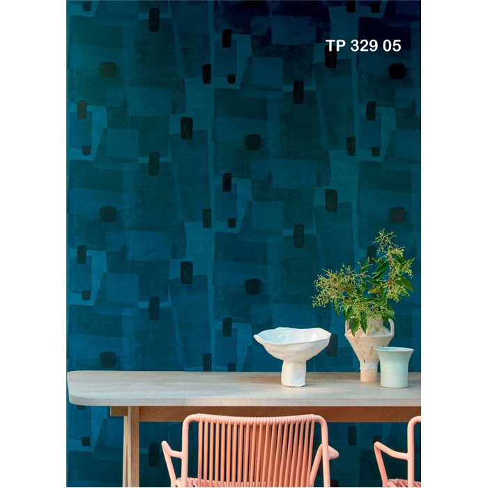 Elitis|Premium-Tapete mit abstrakter zeitgenössischer Kunstkomposition|Tapeten