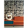 Elitis|Japanese-style wallpaper with green and black Chinese characters|Wallpaper
