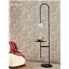 Elitis|Modern art wallpaper with geometric composition in greenish black, beige|Wallpaper