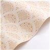 Casadeco|Papier peint floral beige en forme d’éventails style anglais|Art Déco