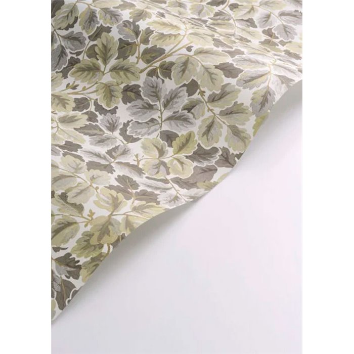 Papel pintado floral beige estampado de hojas elegante - Casadeco Heritage 201201895