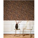 Casadeco|Autumn wallpaper with leaf print in brown tones|Floral